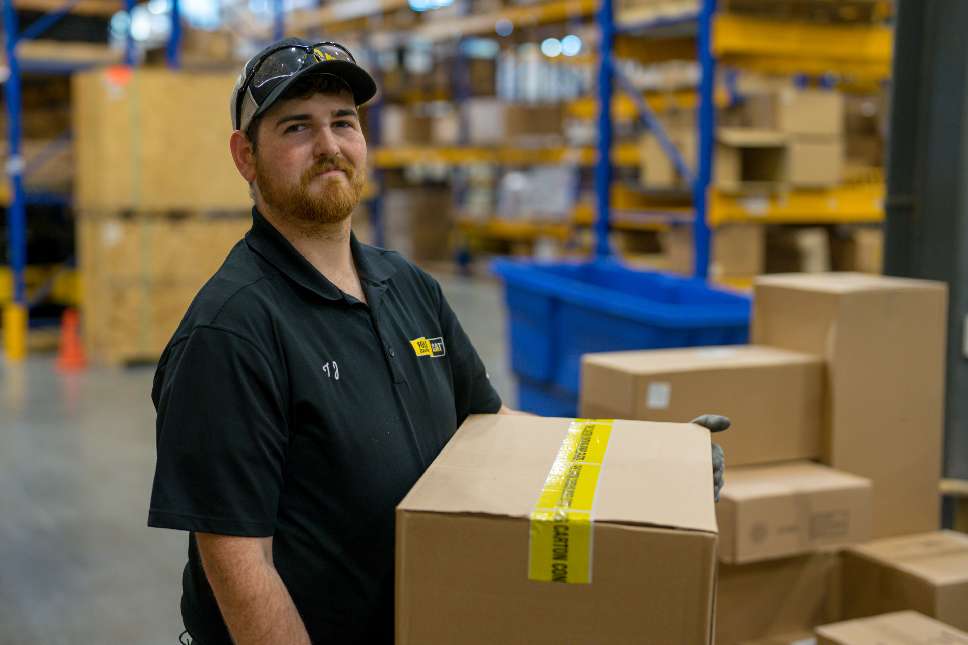 Foley parts sales rep reviews parts with a customer